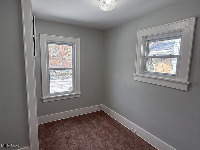 view of carpeted empty room