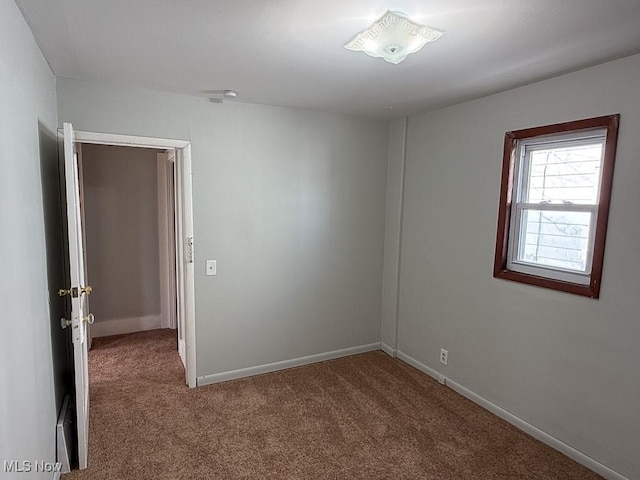 view of carpeted empty room