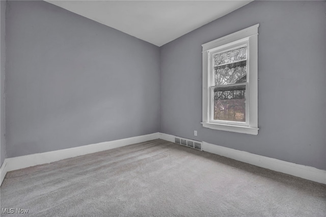 view of carpeted empty room