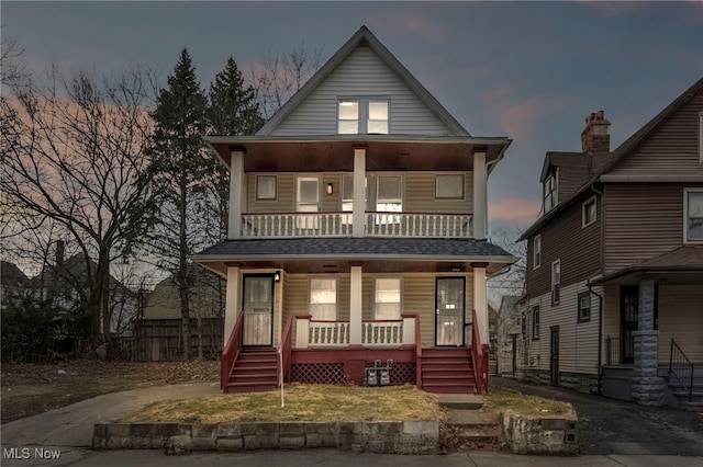 view of front of house featuring a porch