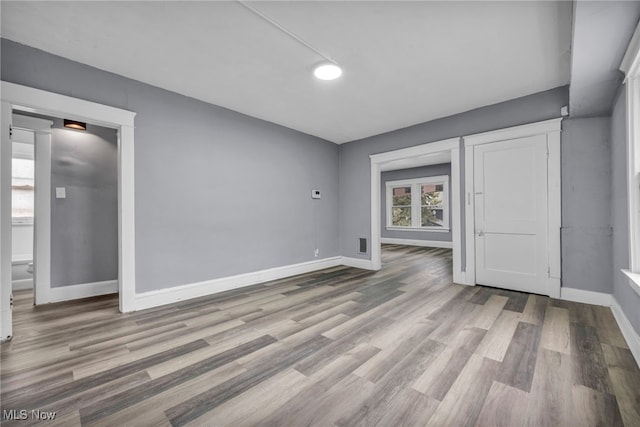 interior space featuring light wood-type flooring