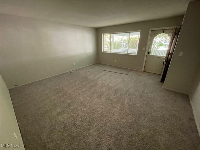 view of carpeted empty room