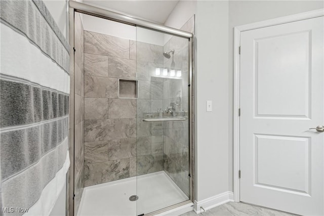 bathroom with walk in shower