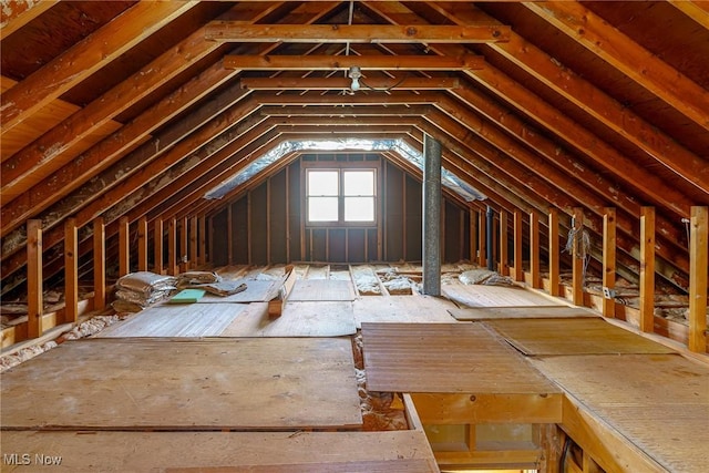 view of attic