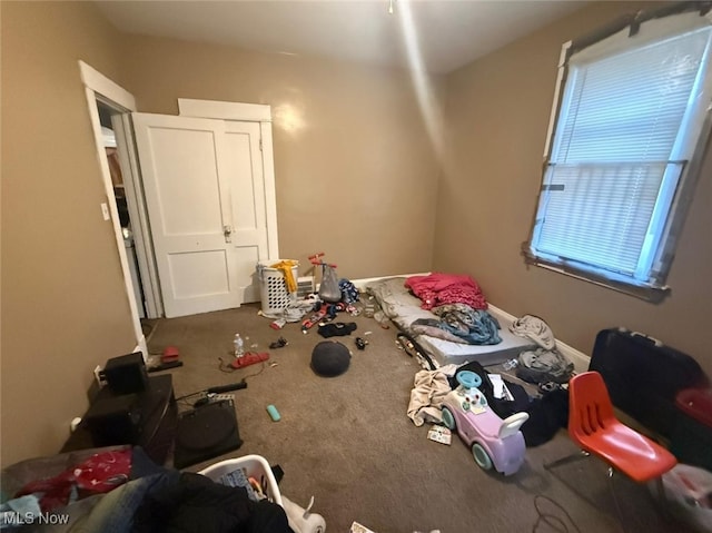 bedroom with carpet flooring