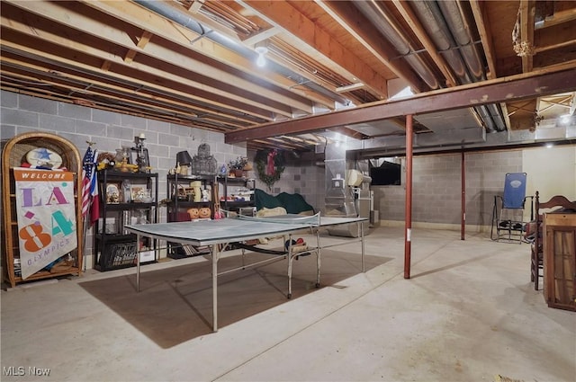 view of basement