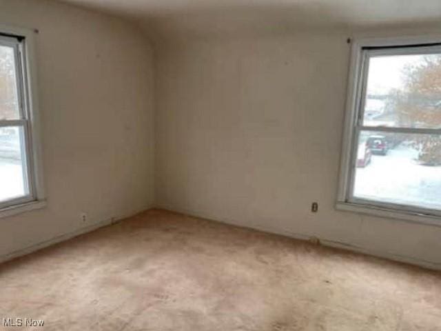 view of carpeted empty room