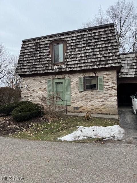 view of home's exterior featuring a garage