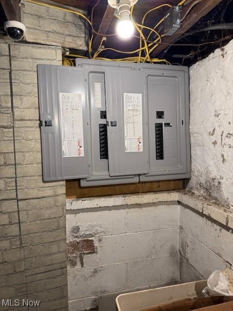 utility room with electric panel