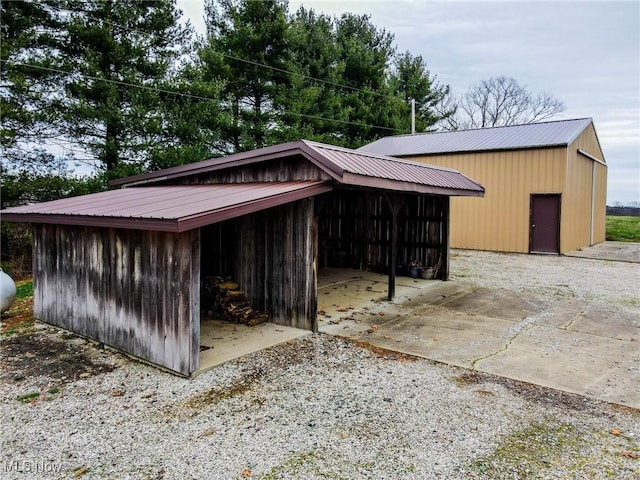 view of outbuilding