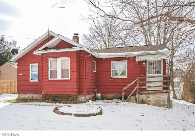 view of bungalow-style home