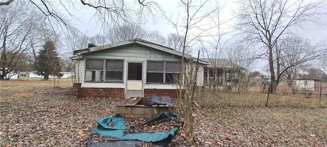 view of back of property