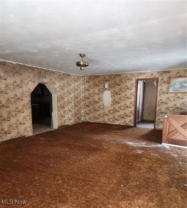 view of unfurnished living room