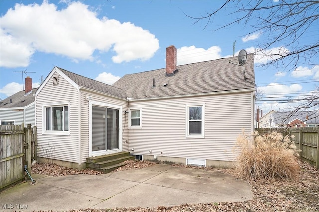 back of property featuring a patio