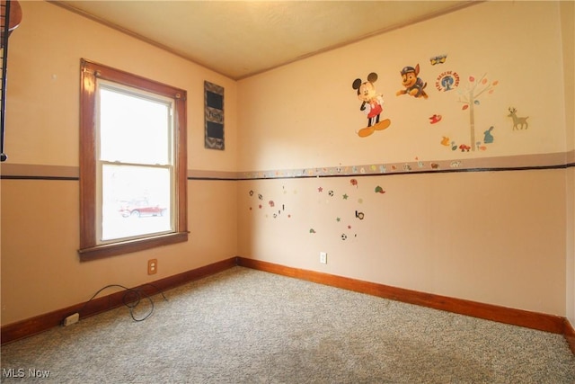 view of carpeted empty room