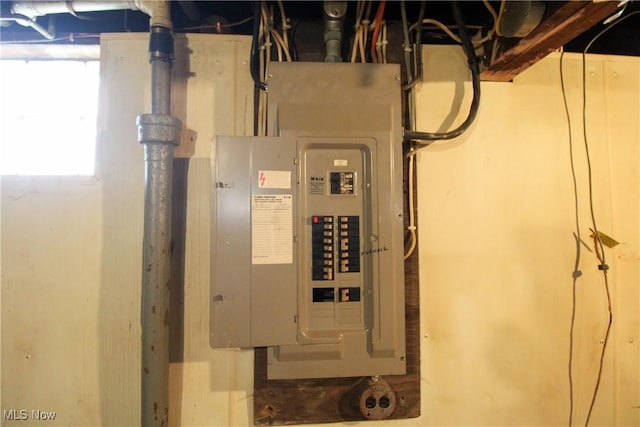 utility room with electric panel