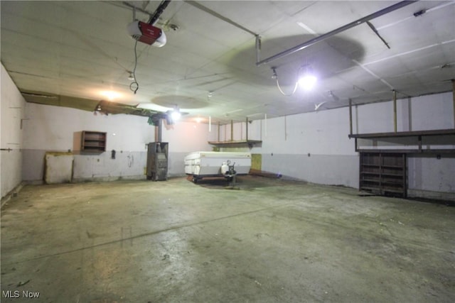 view of basement