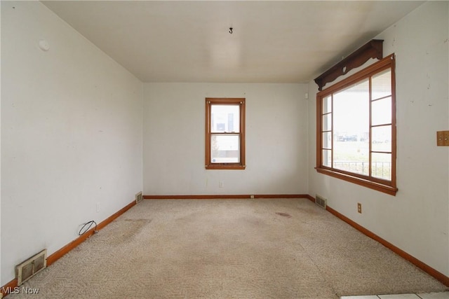 view of carpeted empty room