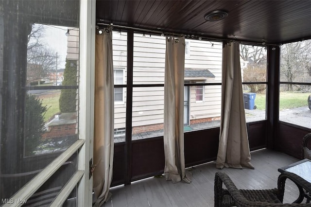 sunroom / solarium with a wealth of natural light