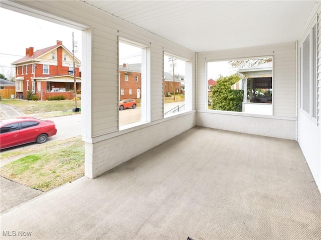 view of sunroom