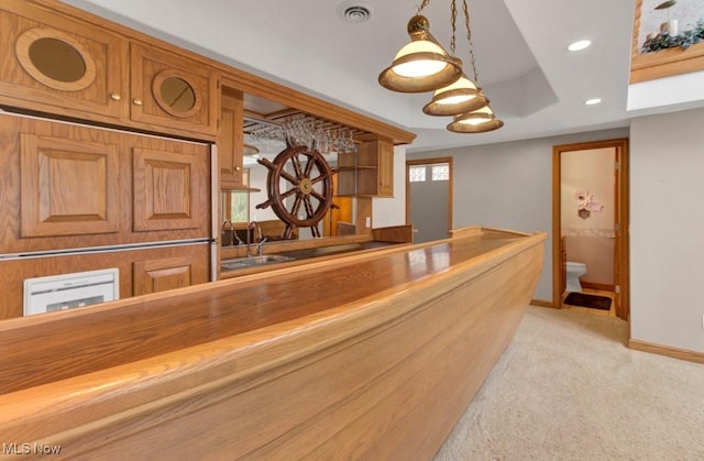 reception area with wet bar