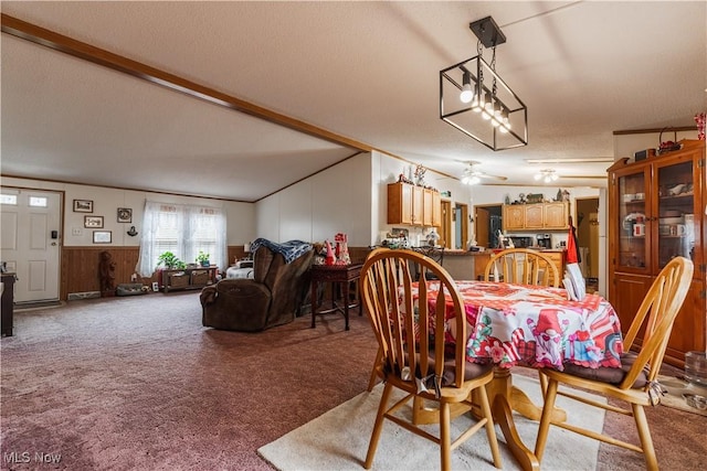 5178 Brocade Rd SE, Amsterdam, OH 43903 - carpeted dining room featuring ornamental molding and a textured ceiling