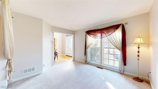 view of carpeted empty room