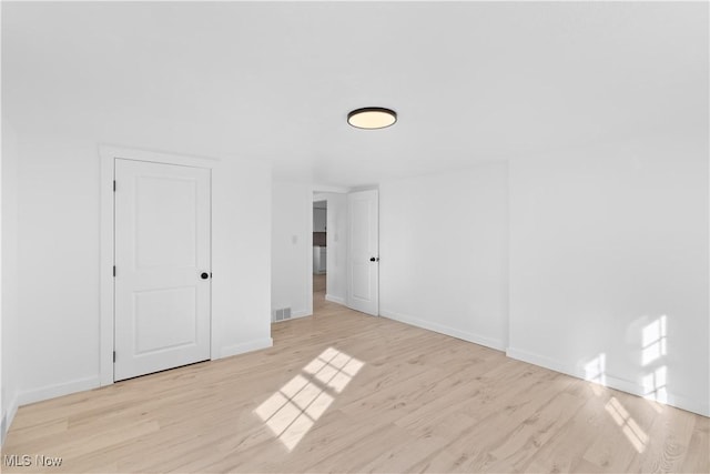 interior space featuring light wood-type flooring