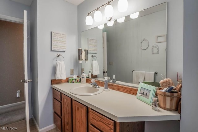 bathroom featuring vanity