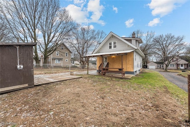 exterior space with an outdoor structure