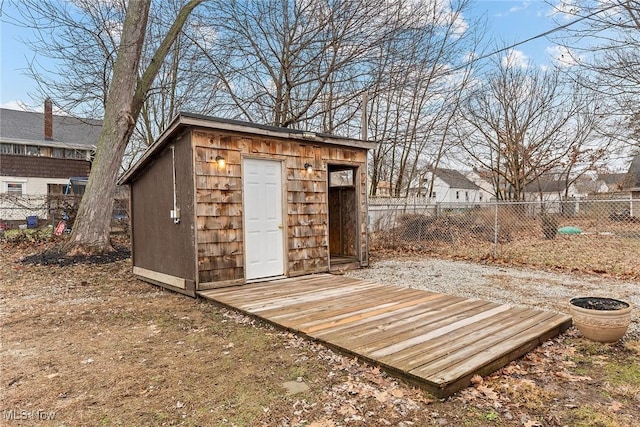 view of outbuilding