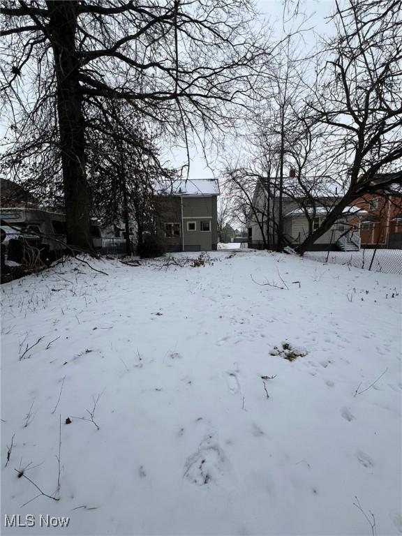 view of snowy yard