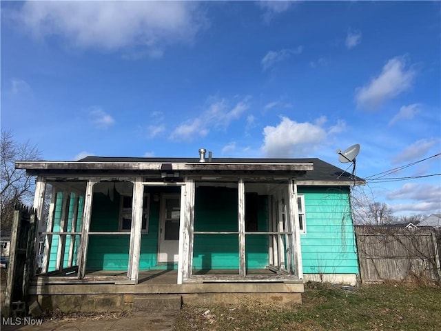 view of rear view of house