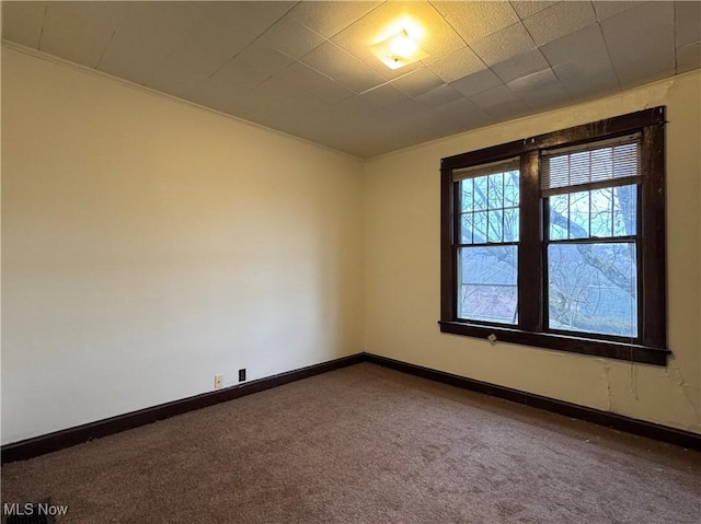 view of carpeted empty room