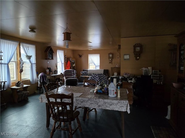 view of dining space