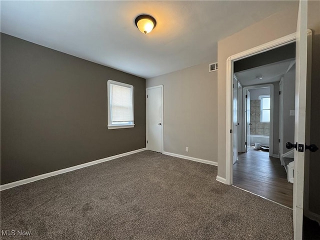 view of carpeted empty room