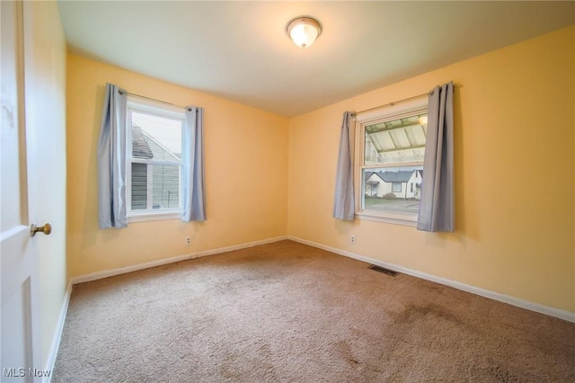 view of carpeted empty room