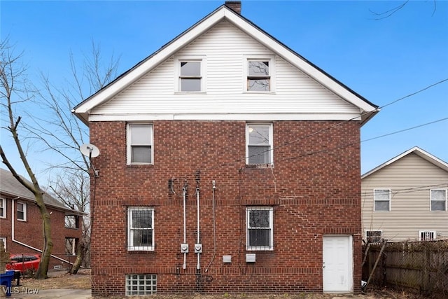 view of back of property