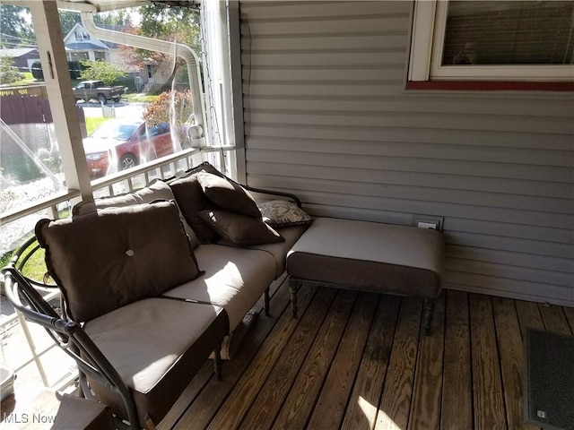 view of sunroom / solarium