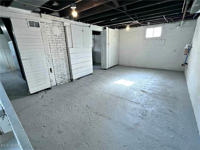 view of basement