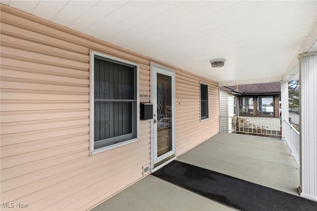 view of patio / terrace featuring a porch