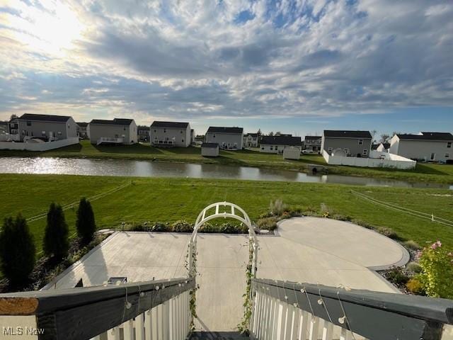 view of water feature