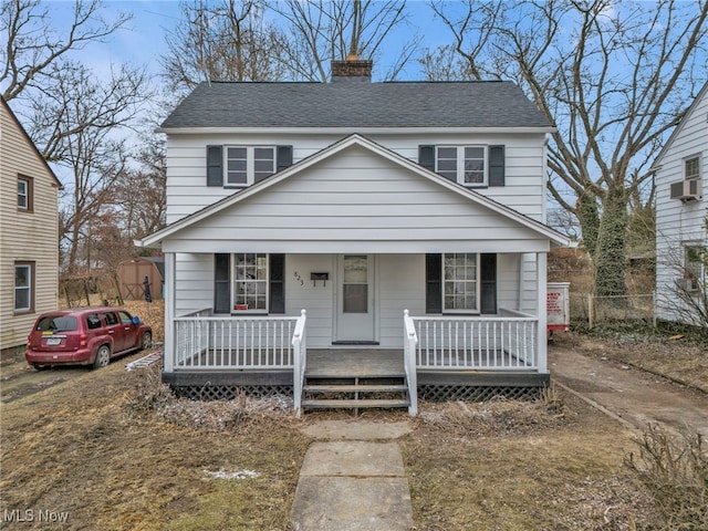 view of front of home featuring a porch