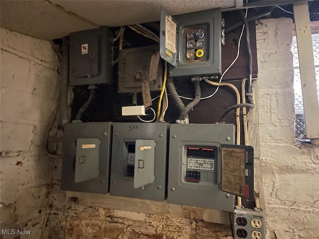 utility room with electric panel