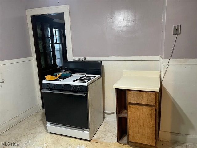 kitchen with gas stove