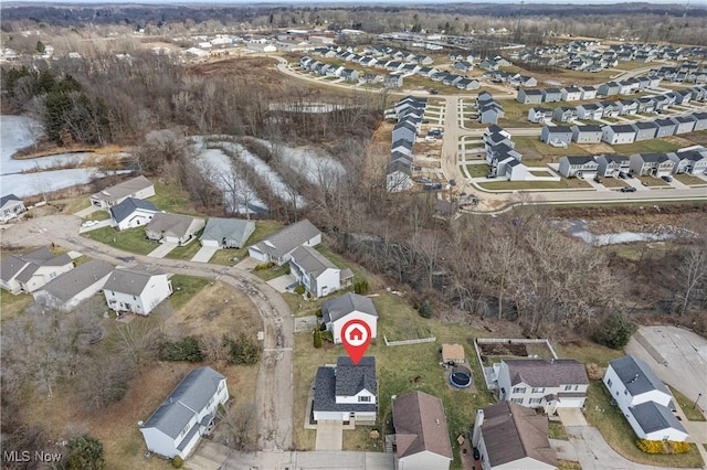 birds eye view of property