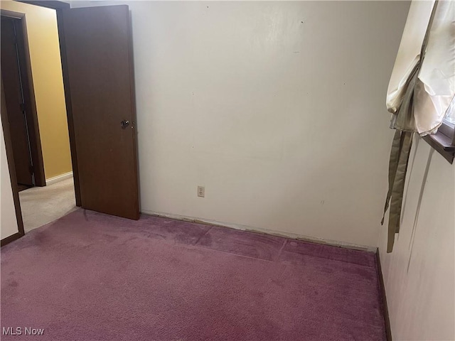 view of carpeted empty room