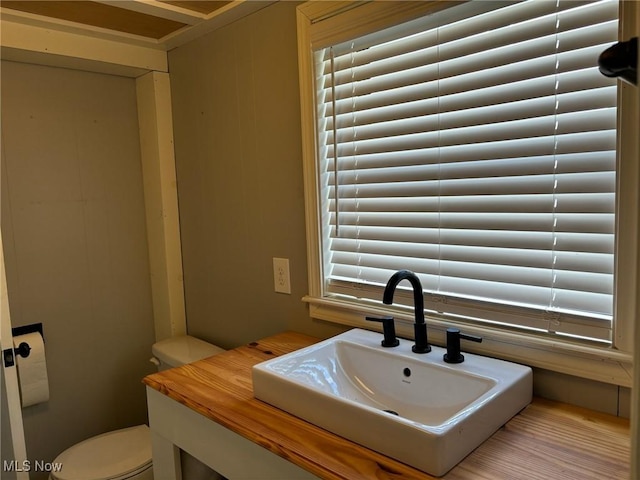 420 N 14th St, Cambridge, OH 43725 - half bathroom featuring a sink and toilet