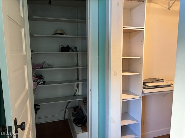 view of closet