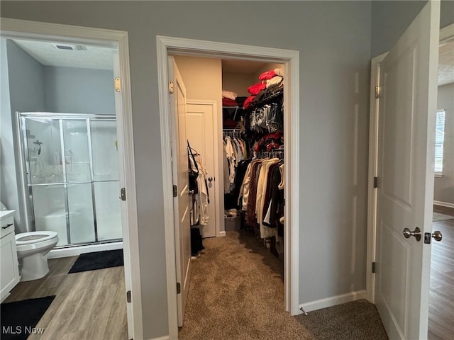 interior space featuring light hardwood / wood-style floors